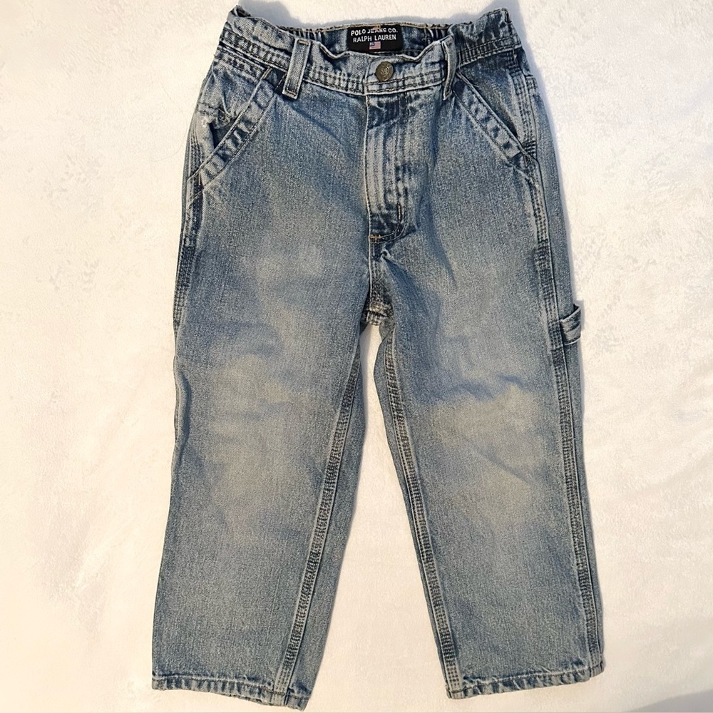 Vintage Boys Ralph Lauren POLO JEANS Company Carpenter Jeans Blue 4 kids medium